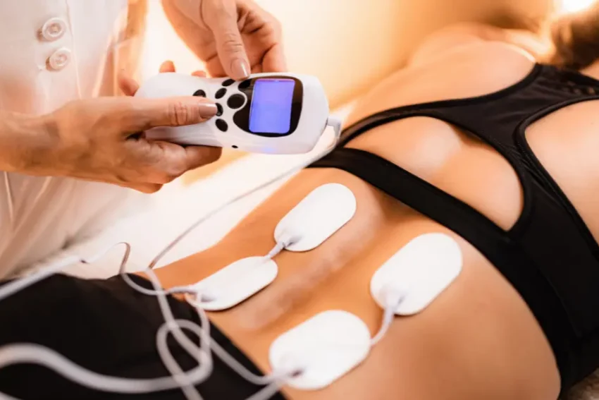 Image depicting Transcutaneous Electrical Nerve Stimulation (TENS) Therapy at our Chandigarh-based life physiotherapy clinic