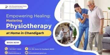 Image showing the concept of physiotherapy at home in Chandigarh