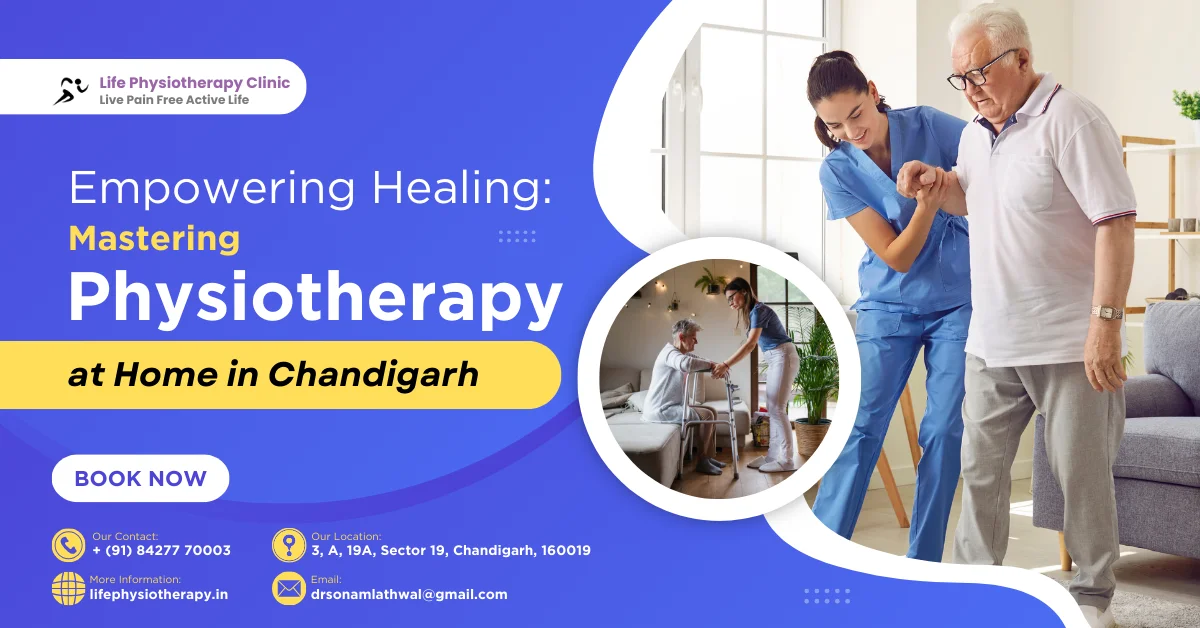 Image showing the concept of physiotherapy at home in Chandigarh